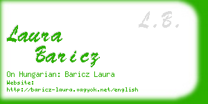 laura baricz business card